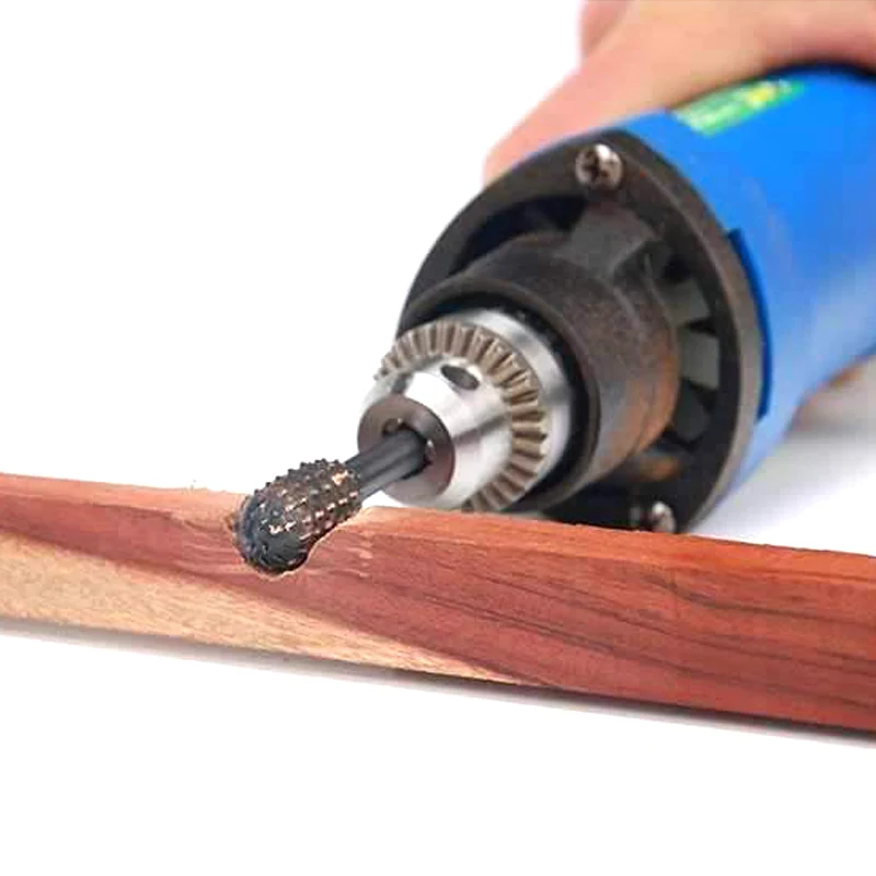 High Quality 10 Pcs Woodworking Electric Rotary File Wood Carving Root Milling Tool Grinding Head Set VE | Инструменты