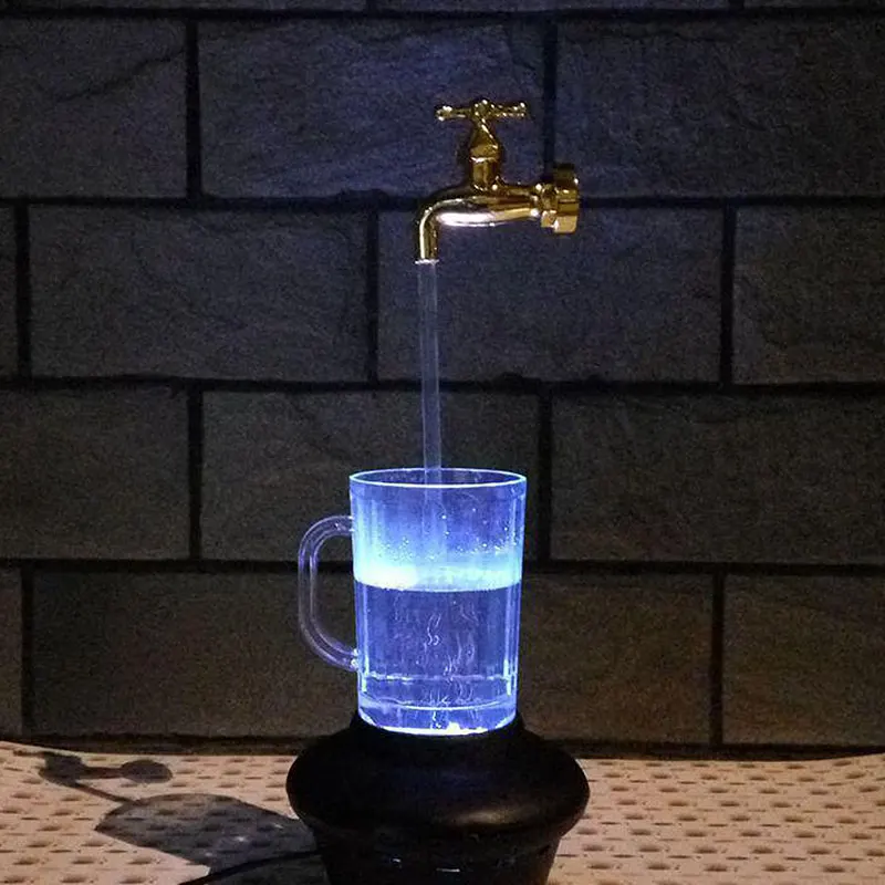 

Magic Faucet Lamp Suspended Taps Yellow Injection Molding LED Decorative Ornaments 220V Plastic Portable Durable Furnishing