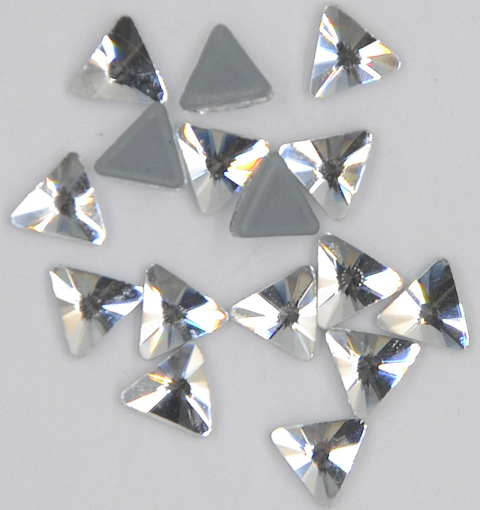 AAAA+ Best Quality 5mm Triangular Crystal Clear DMC Hot Fix Rhinestone More Shiny Super Bright Hotfix Iron On Stones. | Дом и сад