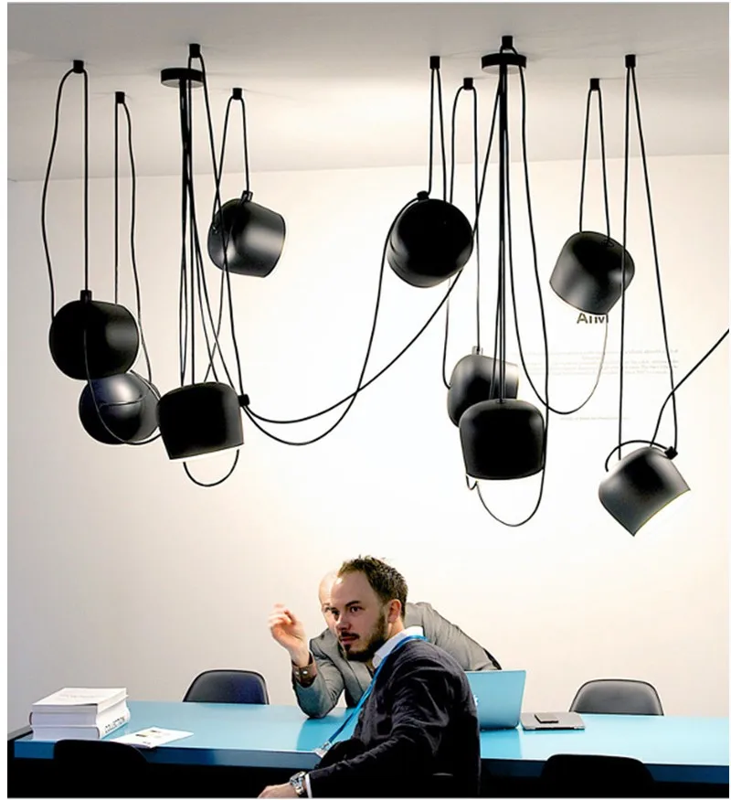 Скандинавские барабанные капельки белые/черные современные промышленные