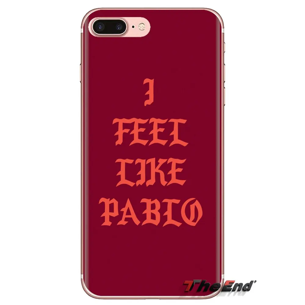Kanye West я чувствую себя Пабло для iPod Touch Apple iPhone 4 4S 5 5S SE 5C 6 6S 7 8 X XR XS Plus MAX прозрачные