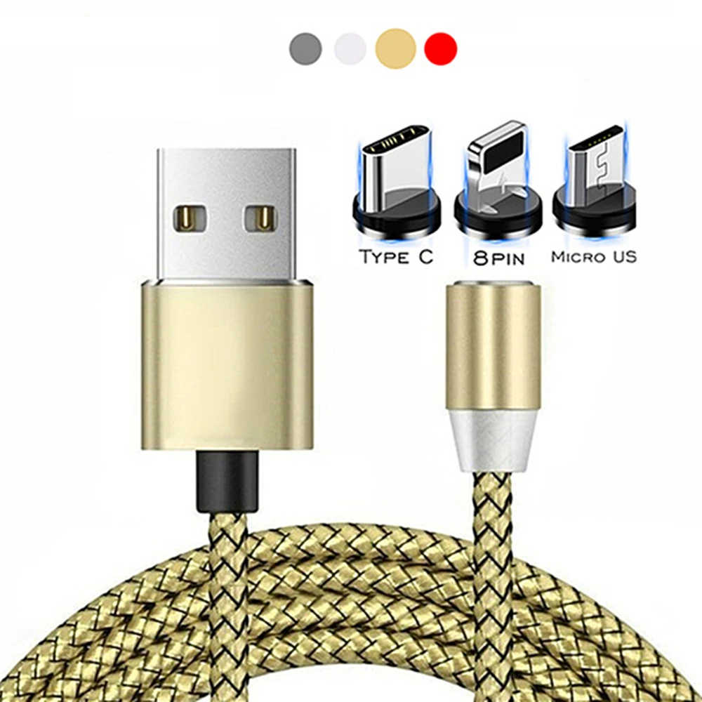 Магнитный Usb кабель для быстрой зарядки 1 м магнитное зарядное устройство шнур