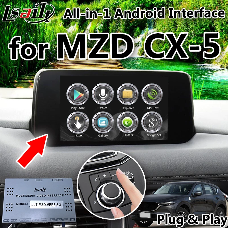 Android 7,1 мультимедийный видео интерфейс gps навигация для Mazda CX-5-19 Поддержка беспроводной carplay, Android Авто по Lsailt