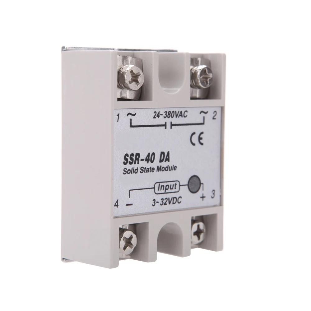24V 380V 40A SSR 40 DA твердотельные реле Модуль для PID Температура контроллер 3 32 В