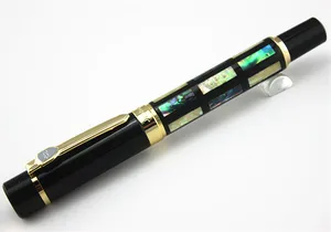 Перьевая ручка Jinhao 650 с настоящим морским корпусом, черная, 18kgp, средний наконечник, Великая стена