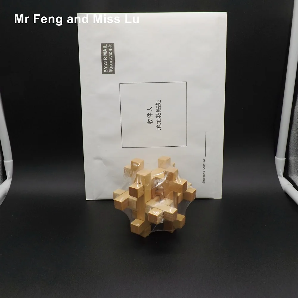 IQ головоломка для мозга проверка трюка искусство в клетке замок Kong Ming деревянная