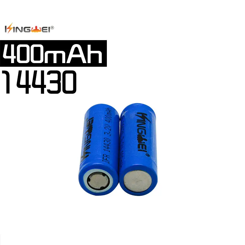 50 шт. 3 2 v IFR 14430 LiFePO4 батарея 400mah перезаряжаемая литий-ионная для фонарика камеры