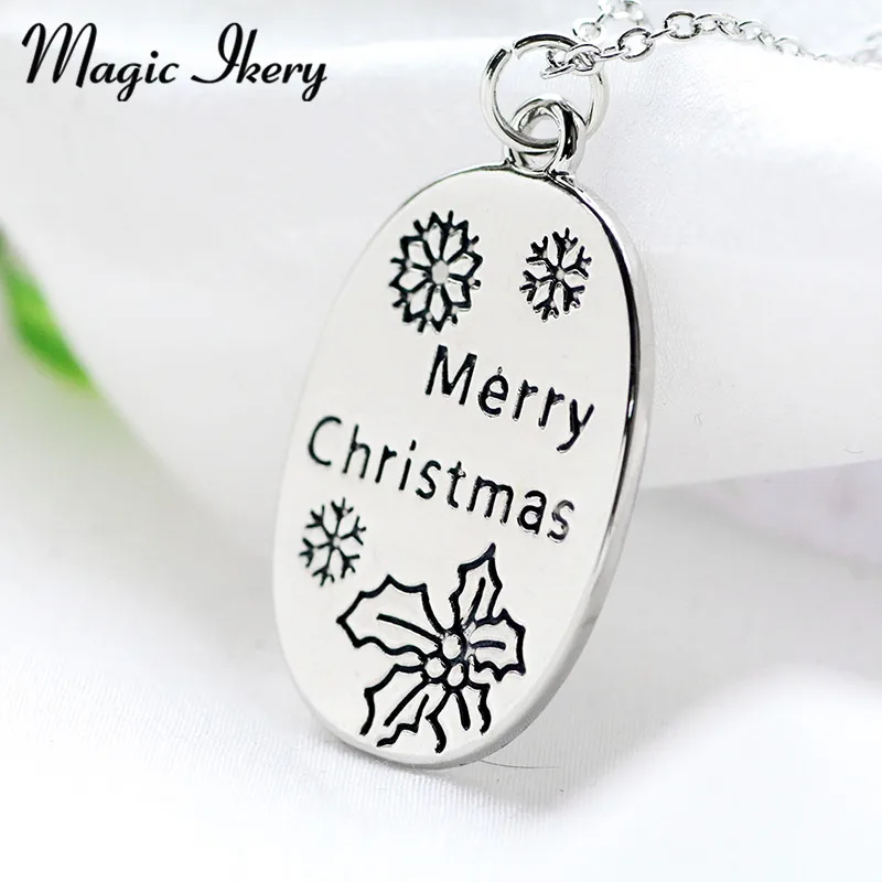 Магия ikery рождественский подарок для матери кулон с надписью оптовая продажа