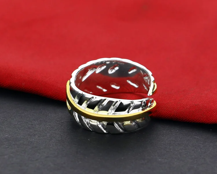 Fashion women 925 sterling silver ring.classic simplicity feather can adjust size separated gold Index finger ring | Украшения и