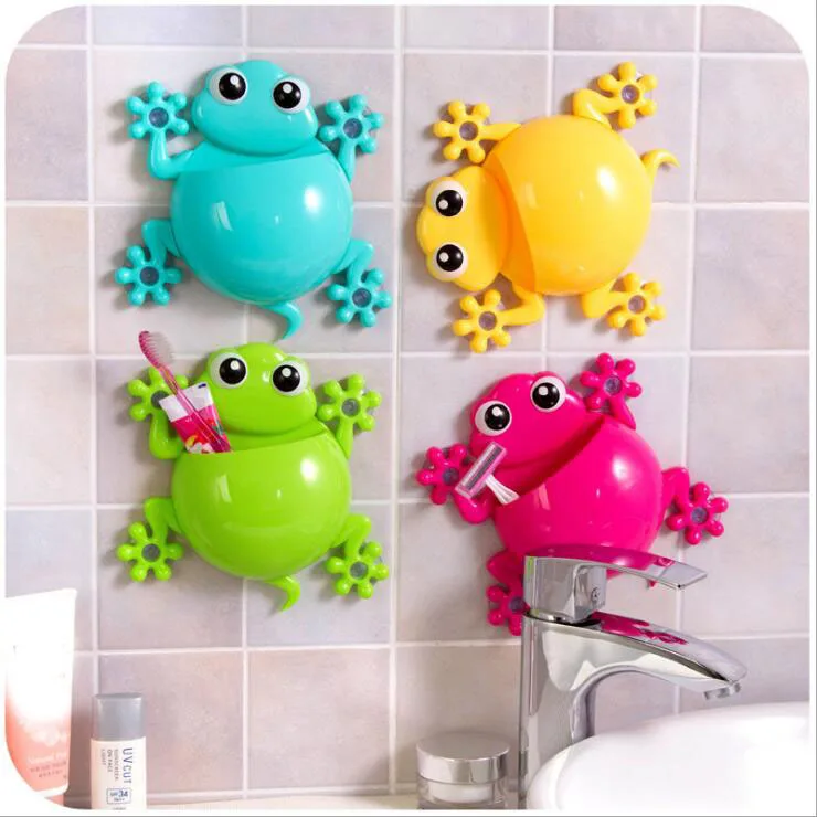 Держатель зубной щетки Gecko на присоске настенный держатель с мультяшным рисунком