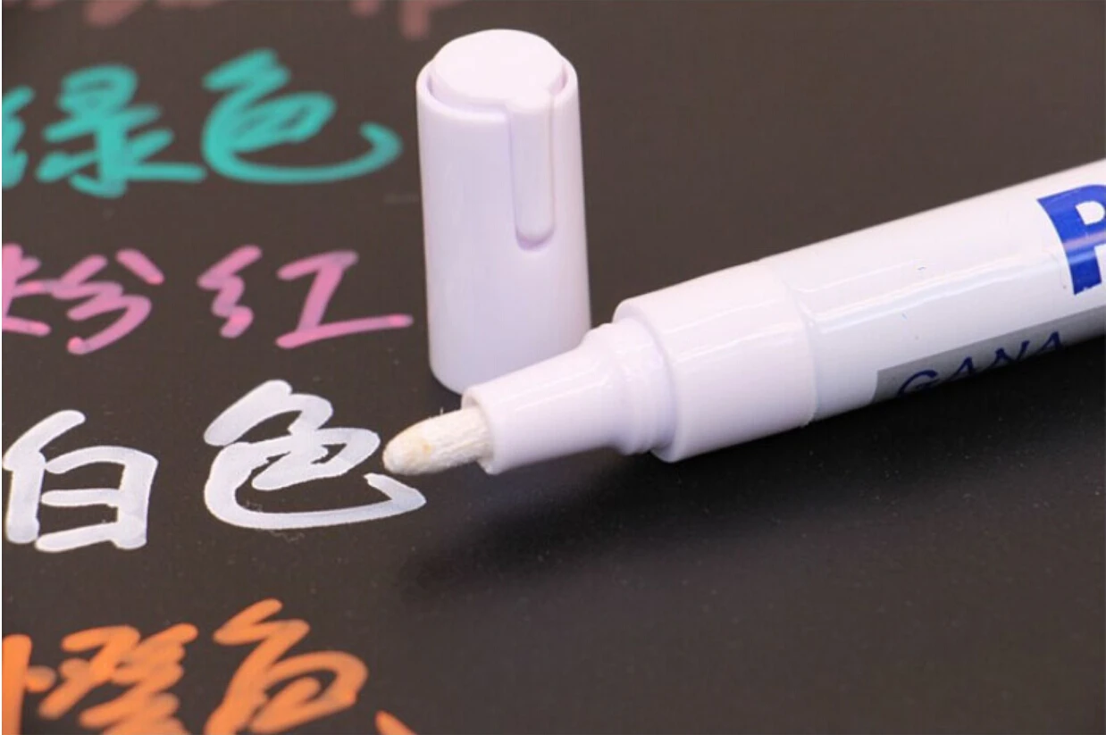 White Waterproof Rubber Permanent Paint Marker Pen Car Tyre Tread Environmental Tire Painting free shipping | Автомобили и