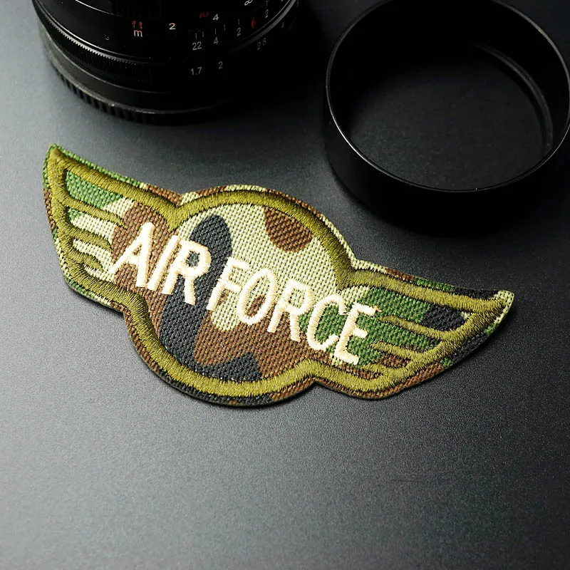 Нашивки с вышивкой AIR FORCE 4 8x10 5 см аппликация для шитья одежды аксессуаров|iron on|iron on