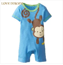 LOVE DD& MM/детские комбинезоны для мальчиков, одежда для новорожденных, хлопковые комбинезоны с длинными рукавами и надписью «I Love My Mummy& Daddy» для маленьких девочек