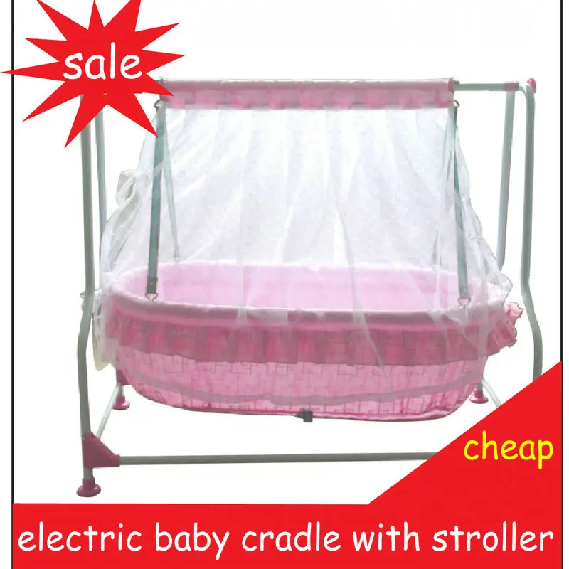 Электрическая детская колыбель со стальной рамой для детской кровати без