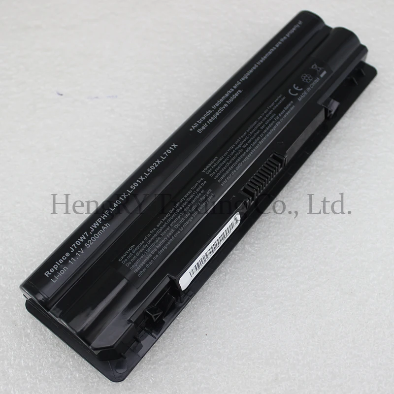 HSW 5200 мАч 6 ячеек Аккумулятор для ноутбука Dell XPS 14 15 17 L501X L502X L701X L702X L401X J70W7 JWPHF 312 1123