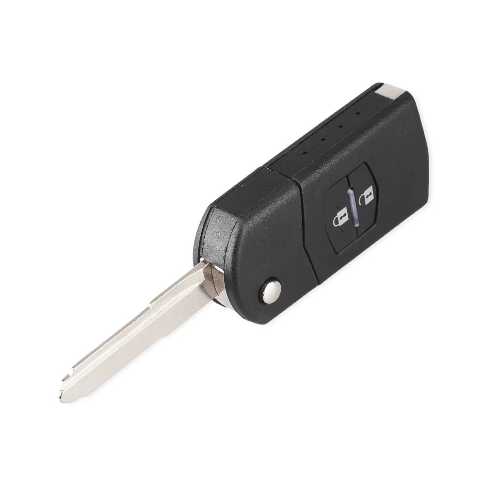 KEYYOU 10X складной чехол для выкидного ключа для Mazda 2 3 5 6 RX8 MX5 2 3 пуговицы Замена дистанционного ключи Брелок чехол