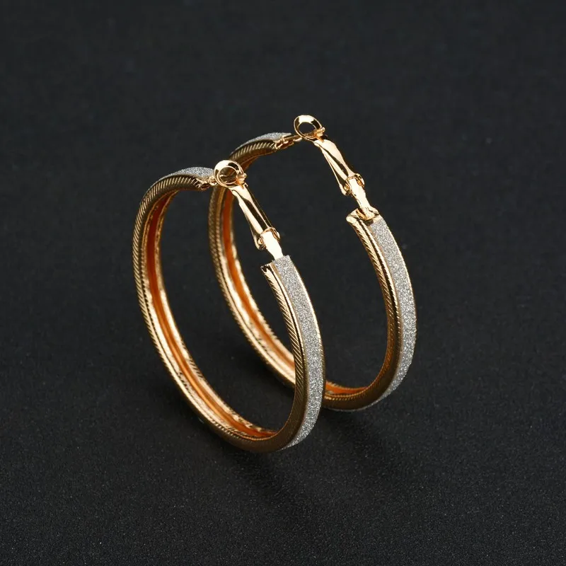 Новинка 2017 трендовые большие круглые серьги в стиле рок н ролл для ночного клуба