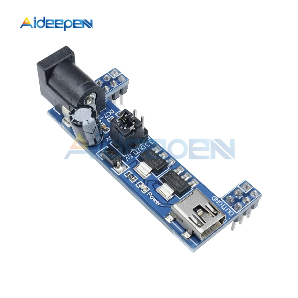 

MB102 Breadboard Power Supply Module For Solderless Mini USB Power Supply Compatible Bread Board DC 3.3V 5V MB-102 MB 102