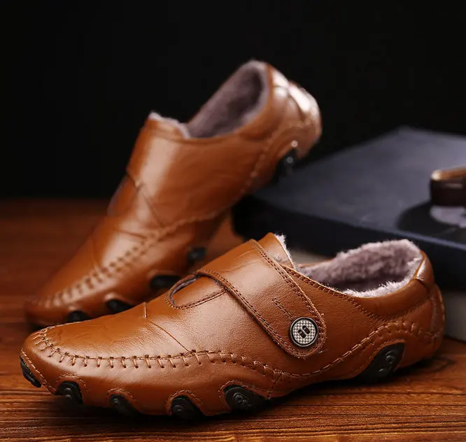 2017 New Arrival Fashion Men Flats Casual Shoes High Quality Genuine Leather Driving Brown Black Buckle | Обувь