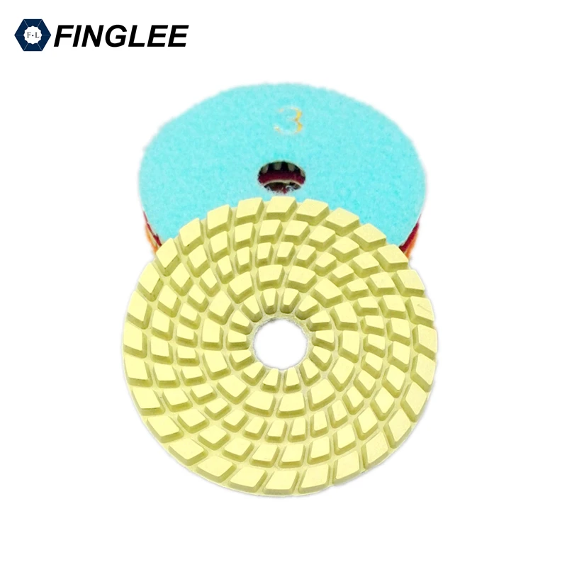 Алмазная полировальная накладка 3 шага 4 дюйма 100 мм|diamond polishing pads|polishing padfloor polish |