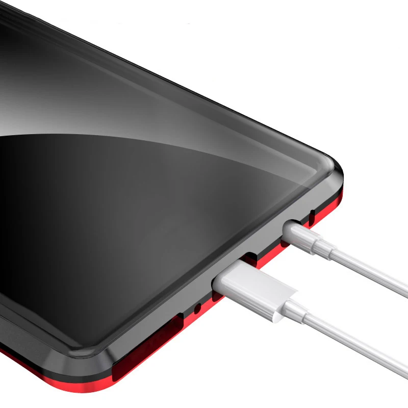 Передняя и задняя стеклянная Магнитная Крышка для samsung Galaxy S9Plus чехол 360 Роскошный