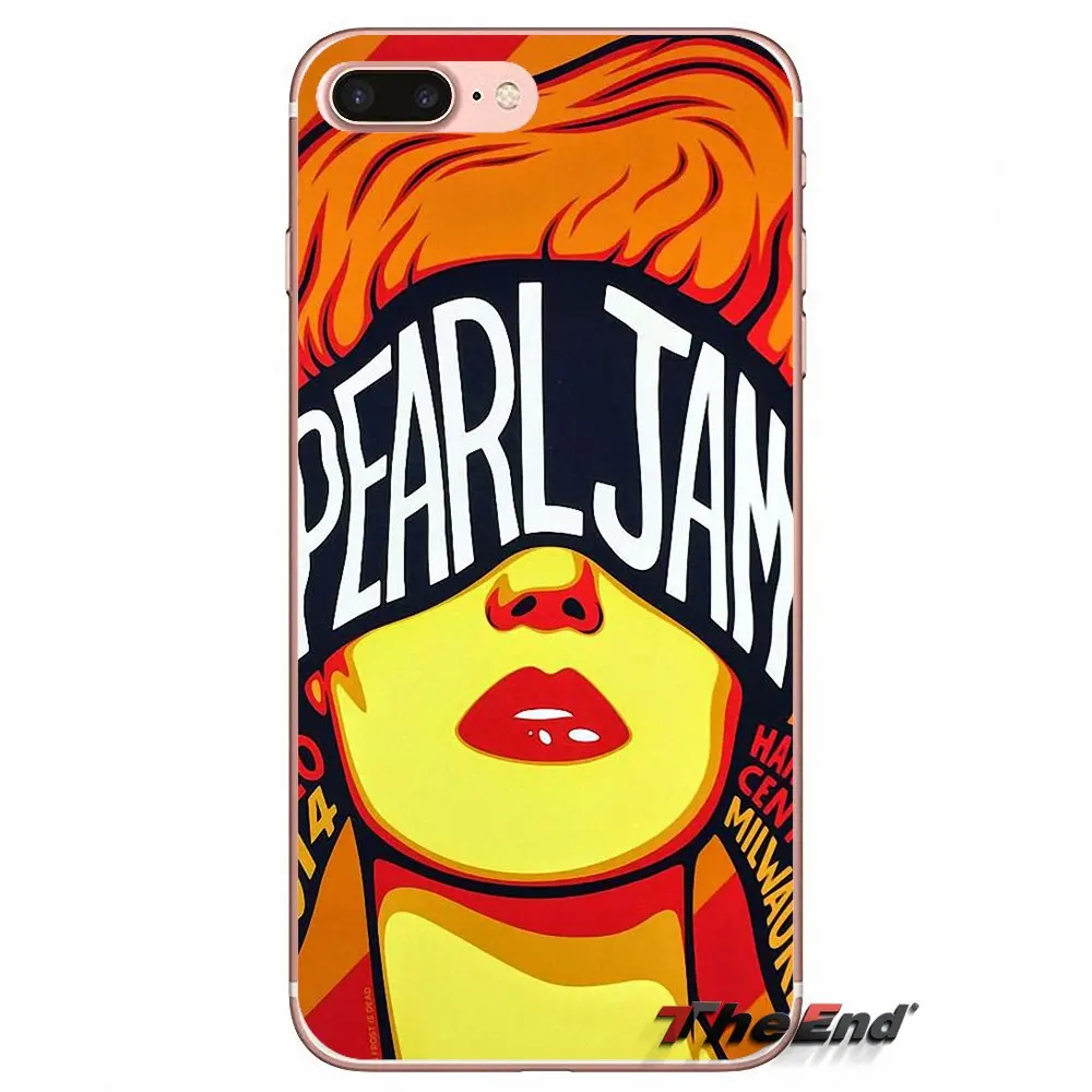 Мягкий чехол из ТПУ с логотипом Pearl Jam PJ milwaukee для Apple iPhone X 4 4S 5 5S SE 5C 6 6S 7 8 Plus 6Plus 7plus