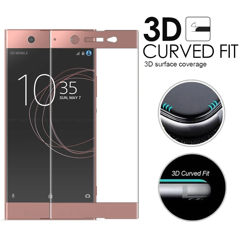 3D изогнутая крышка экрана протектор для Sony Xperia XZ3 XZ2 XZ1 XZ XZS X Compact XA XA1 XA2 Plus Ultra