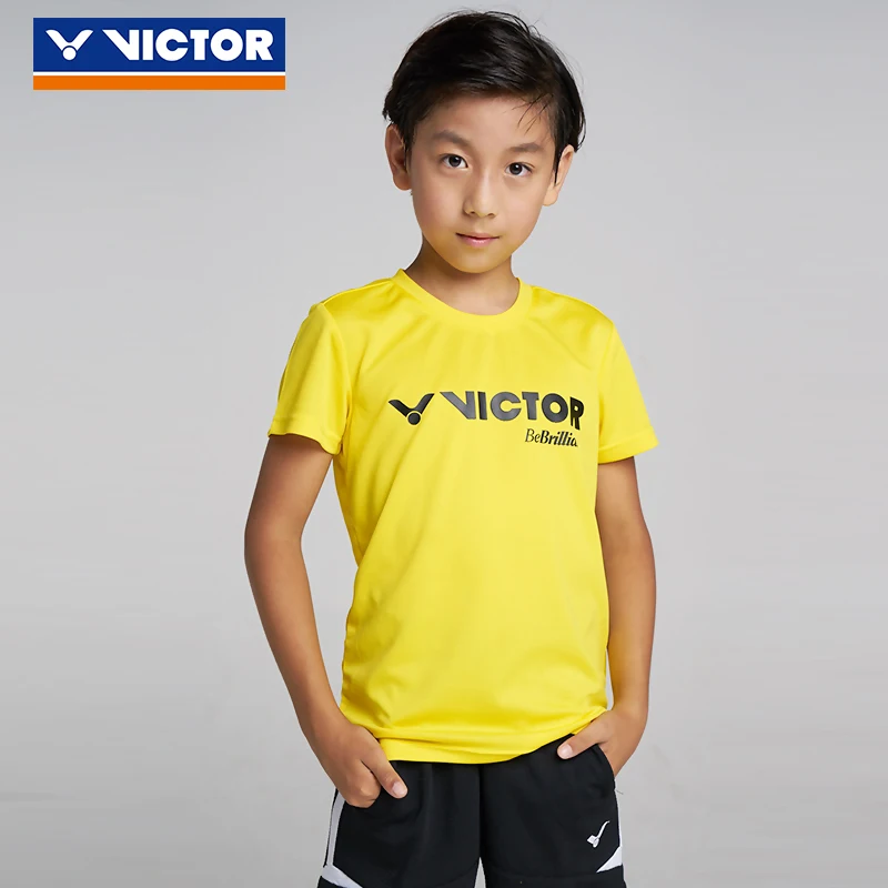 Детская дышащая рубашка для бадминтона Victor трикотажные поглощающие Пот