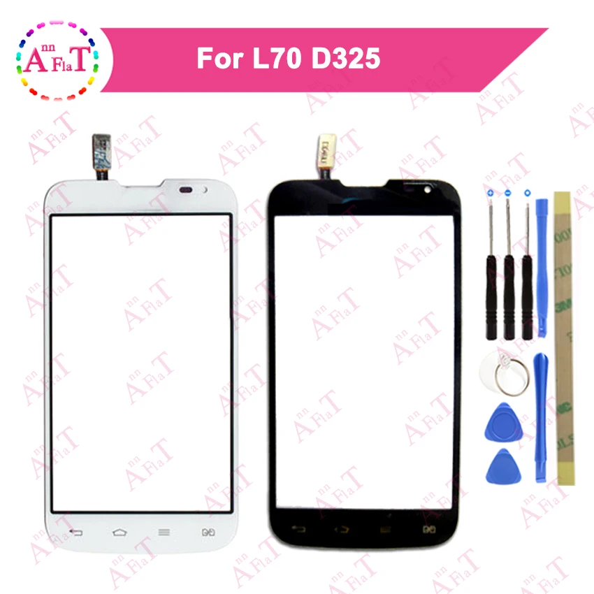Сенсорный экран для LG L70 D325 4 5 дюйма две Sim карты дигитайзер сенсорное внешнее