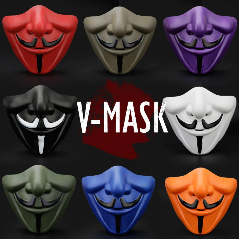 Мотоциклетный шлем v для vendetta Маска мотоциклетная маска для лица Зимний теплый шлем зимняя Вуаль для сноуборда лыжного спорта маска мотоциклетная Prot