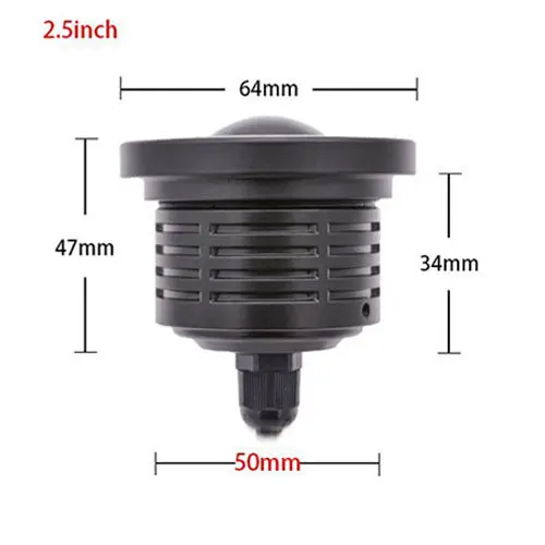 2.5inch white Автомобиль 1 компл. 3,5 3,0 2,5 дюймов удара Ангельские глазки Противотуманные фары светодио дный фар автомобиля лампы ДРЛ универсальный дневные ходовые огни 89 мм 76 мм 64 мм - Цвет: 2.5inch white