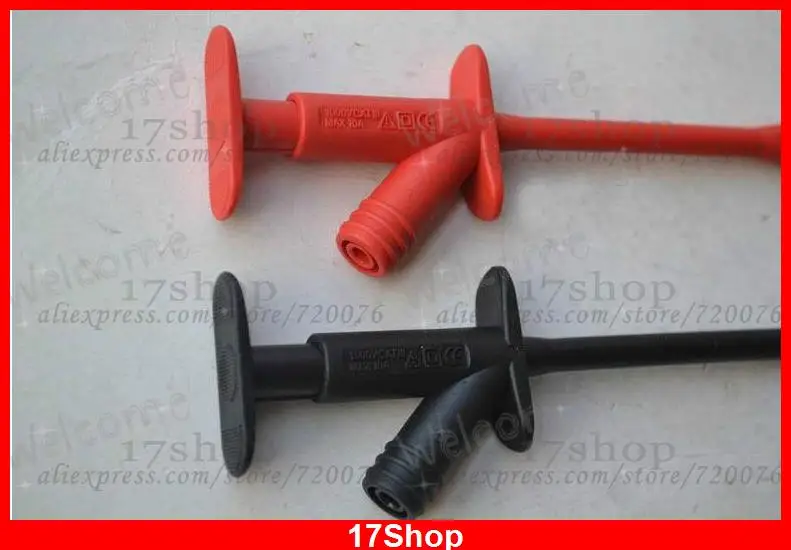 2 шт. телескопические кабели зажимы типа крокодил 1000 В 10 А тестовые щупы с крючком