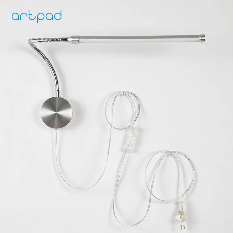 Artpad 6 Вт светодиодный настенный светильник с US/EU Plug and переключатель AC90V 260V отель