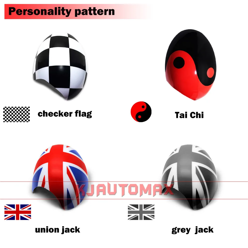 For Mini Cooper Outside Side Wing Mirror Cover Cap Shell R50 R52 R53 R55 R56 R57 R58 R59 R60 R61 Car Styling Accessories F55 F56 |
