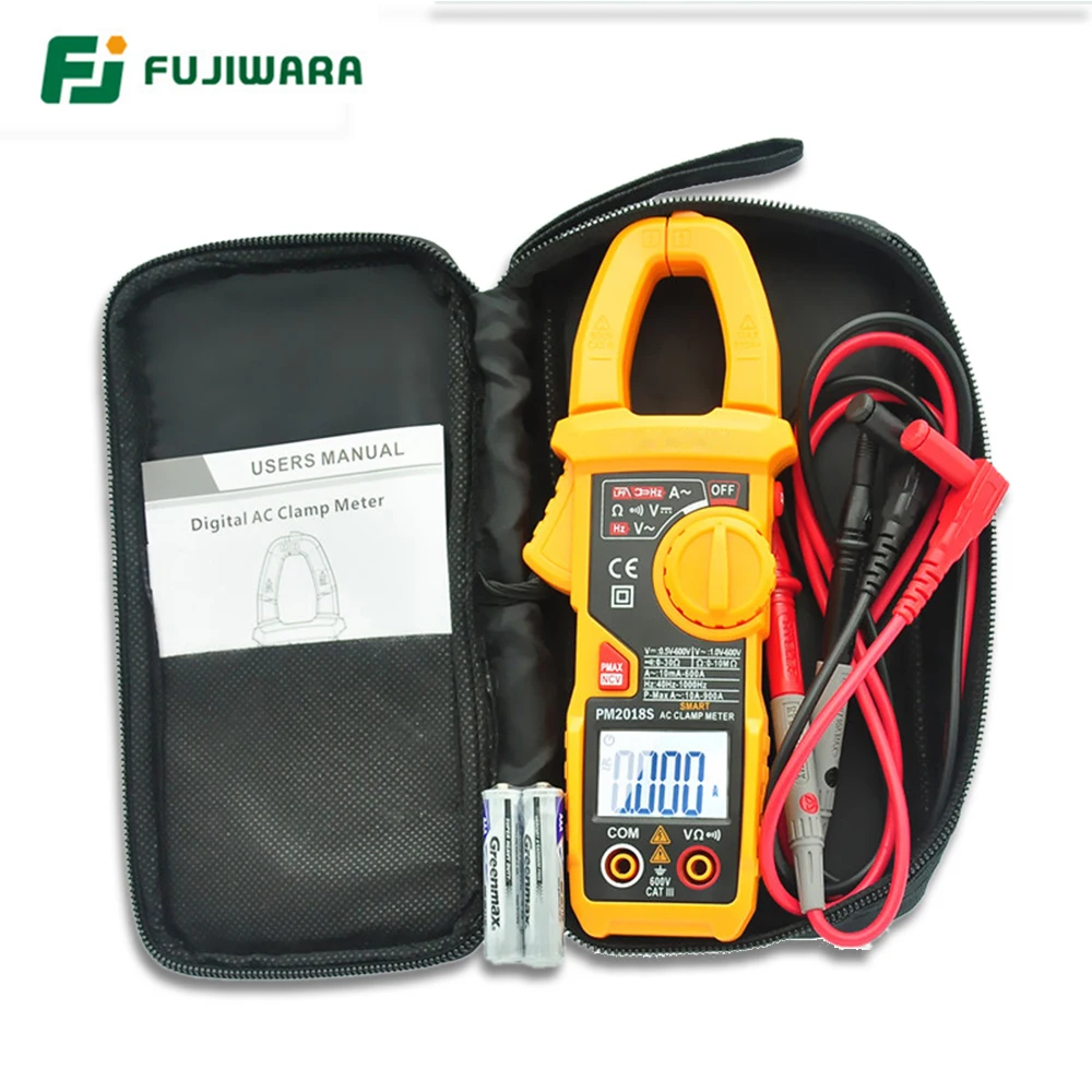FUJIWARA Многофункциональный цифровой клещи Цифровой мультиметр Амперметр