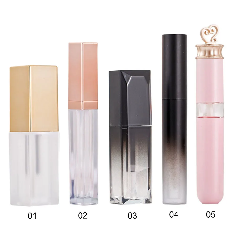 6 шт./компл. 7 мл розовая Корона пустые блеск для губ трубки Бальзам в бутылке