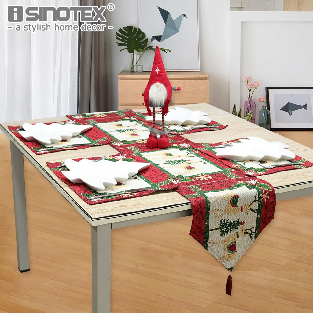 1 шт. настольная дорожка из натурального полиэстера и хлопка в американском