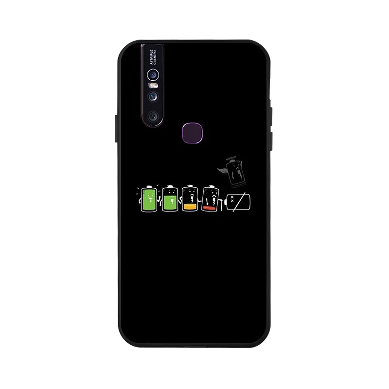 Ojeleye, модный черный силиконовый чехол для Vivo V15, чехол s, противоударный чехол для телефона Vivo V15 Pro iQOO X27 V11 Y91 Y81 Y81i, чехол - Цвет: X008