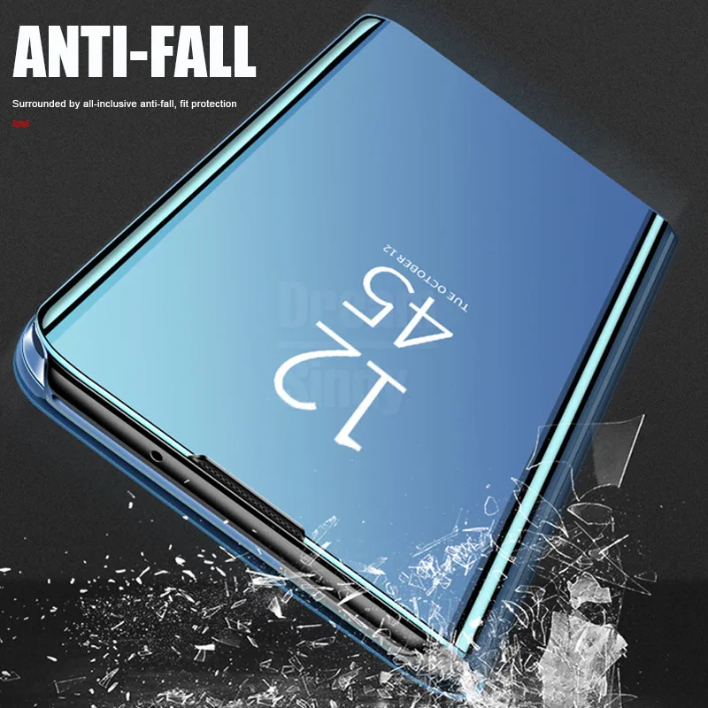Роскошный умный флип чехол для Samsung S7 Edge S10 S8 S9 Plus S10e противоударный Note 8 9