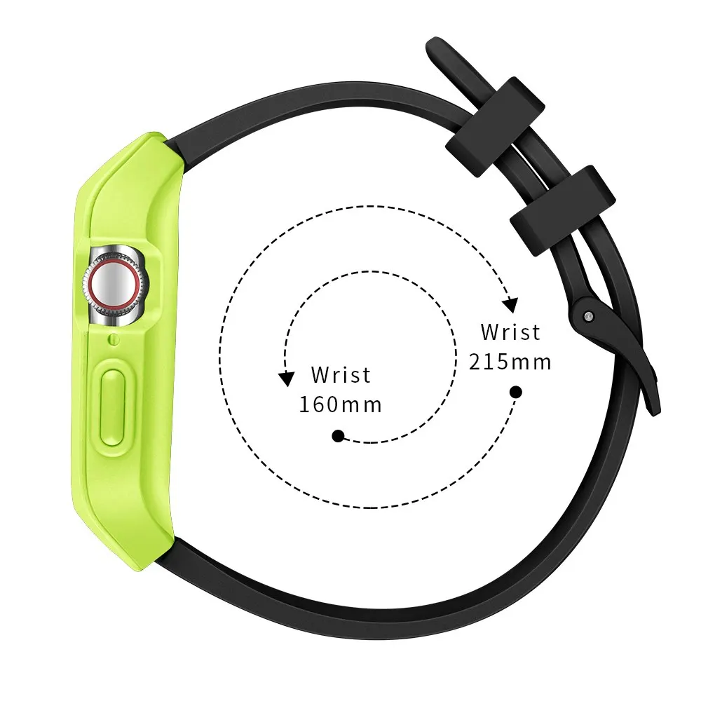 Ремешок спортивный водонепроницаемый + чехол для Apple Watch band 5 4 iwatch 44 мм браслет apple