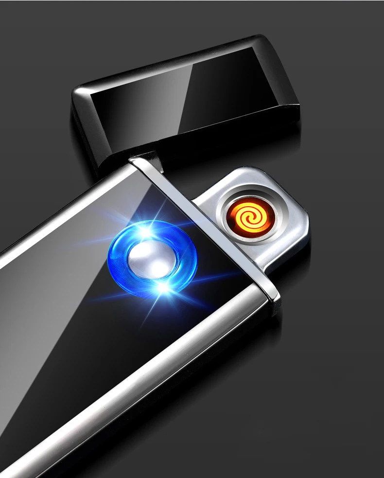 Вольфрамовая зажигалка USB может бесплатно лазерный логотип электронная для