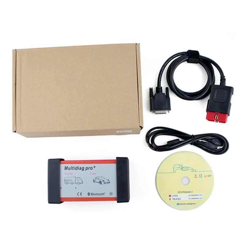 3 шт./лот качество A + Bluetooth Multidiag Pro для автомобилей/грузовиков и OBD2 с 4 Гб карты