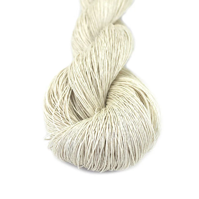 01 White 1*50 г Хэнк лен натуральная пряжа ручная пряжа цветная пряжа - Цвет: 01 White