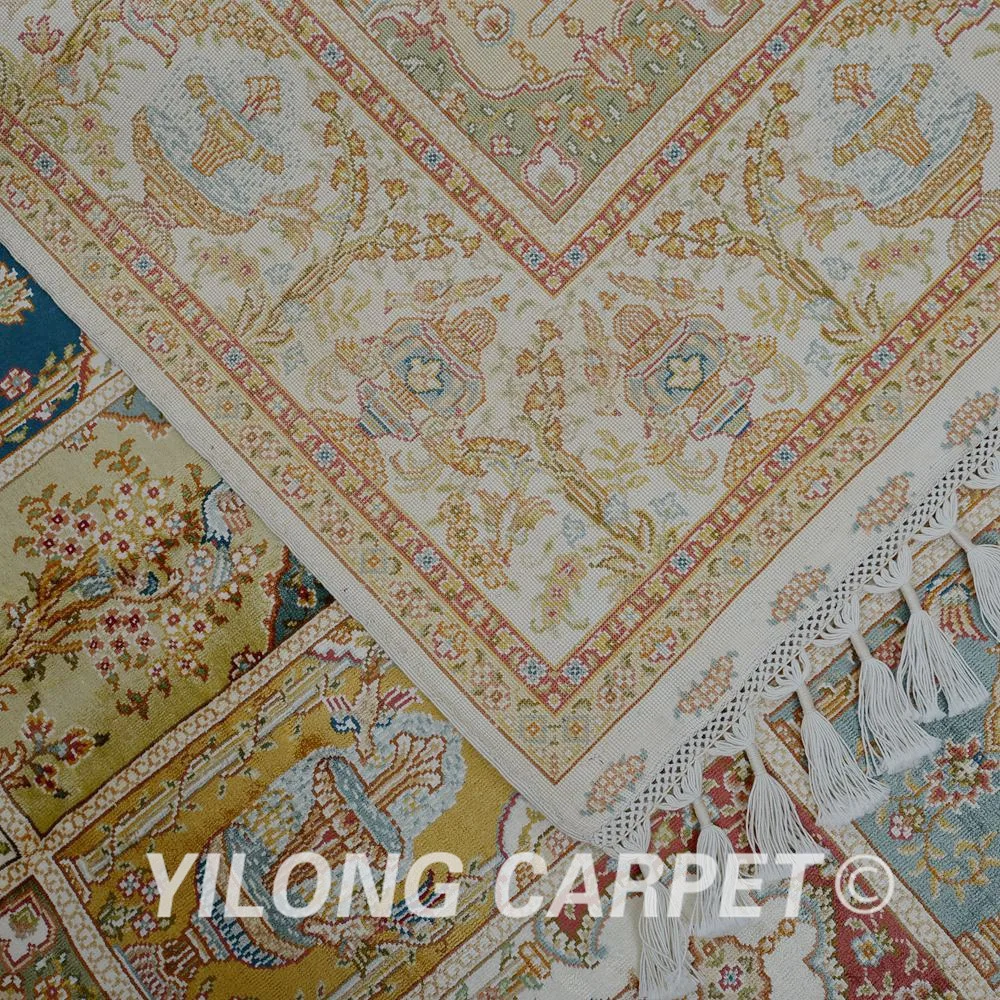 

Yilong 4'x6.2' Four season handmade carpet vantage fine oriental rugs (1803)