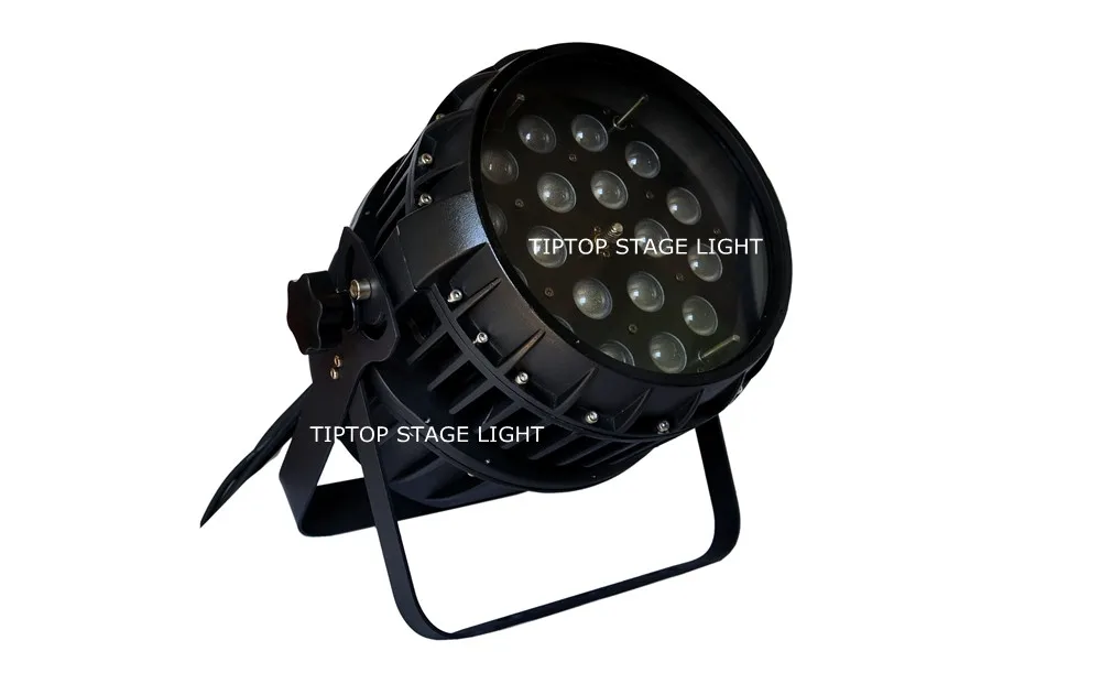 TIPTOP TP-P90 18x12 Вт Водонепроницаемый светодиодный зум Номинальный свет 5/9 DMX512 ченины IP65 с переменным фокусным расстоянием 10-60 градусов регулировка на открытом воздухе RGBW 4IN1 100 V-220 V