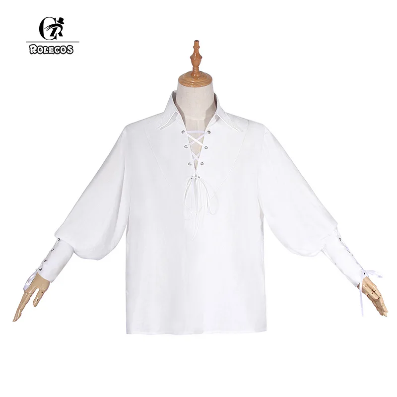 ROLECOS Женские винтажные рубашки Лолиты модные блузки с пышными рукавами белая