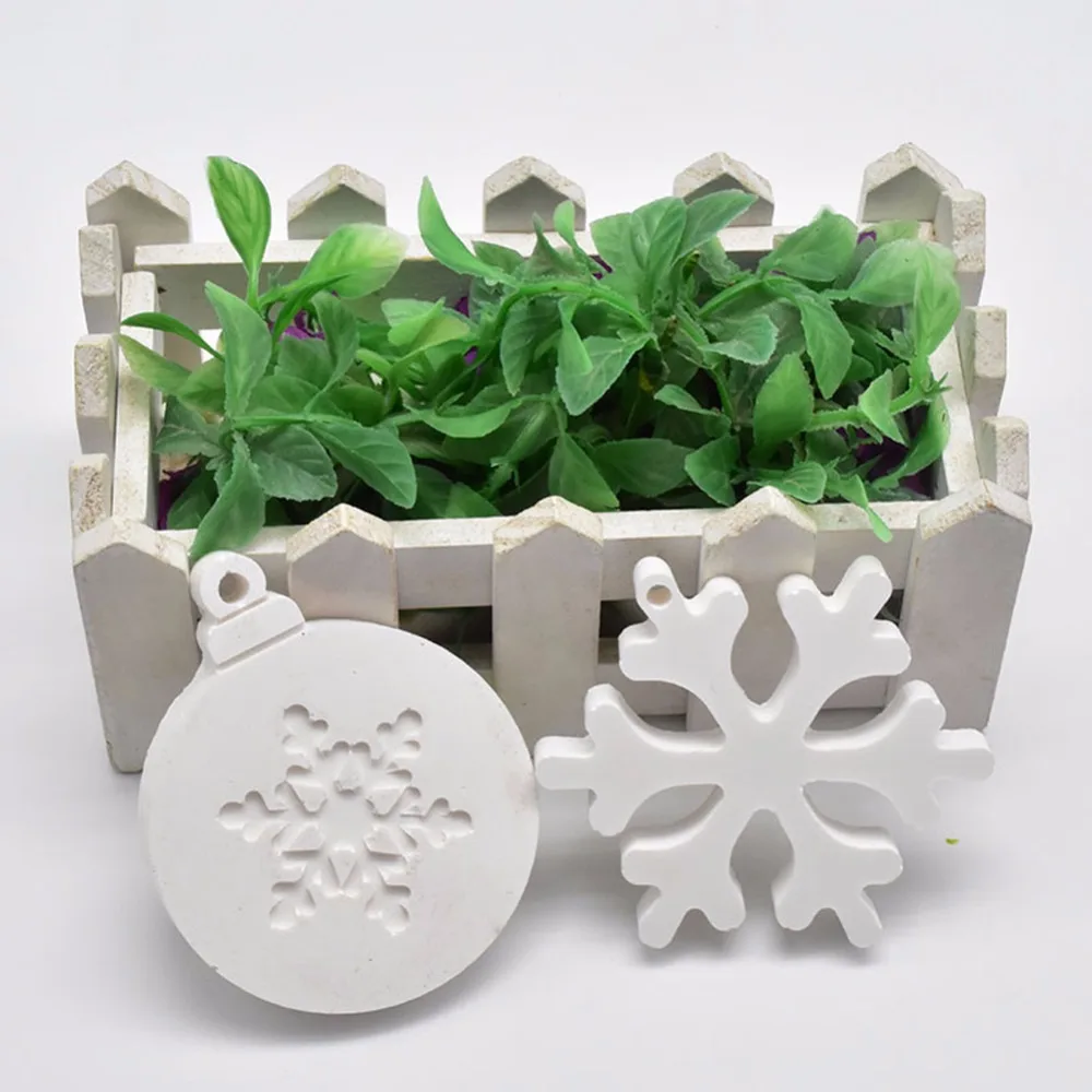 DIY Силиконовая Снежинка помадка форма Рождественский торт конфеты украшения