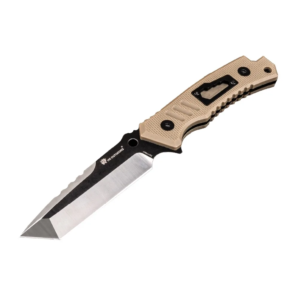 HX OUTDOORS Fixed Blade Knife Hunting Knives 58Hrc, 7cr17mov Steel Survival knife Essential tool For Man Gift Knife Dropshipping