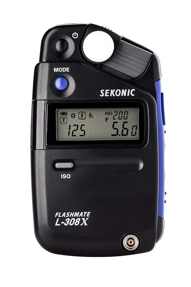 Измеритель экспозиции Sekonic FLASHMATE L308X для фотографов и кинофильмов черный синий CD50