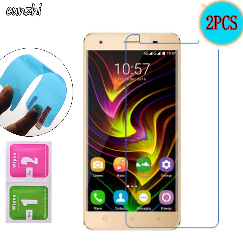 2 шт для Oukitel C5 Ультра прозрачная нано взрывобезопасная Защитная пленка